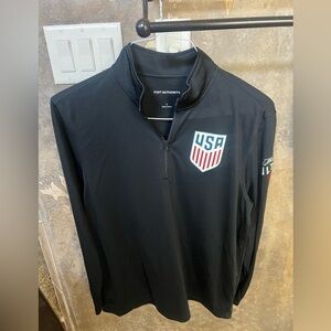 Port Authority Michelob Ultra Black Quarter-Zip with USA Emblem